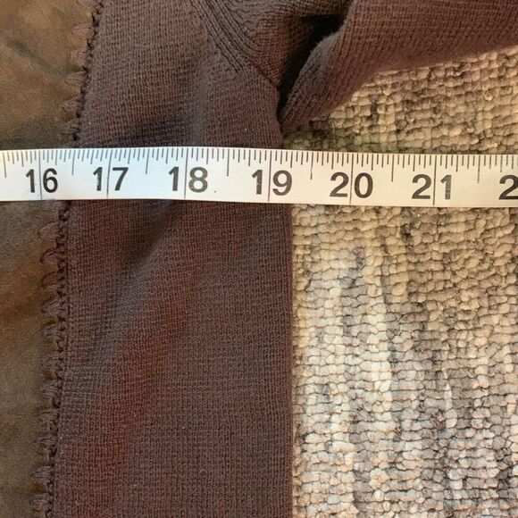 Vintage Nygard Womens Size Medium Button Front Suede‎ Cardigan Sweater Brown - Picture 4 of 6